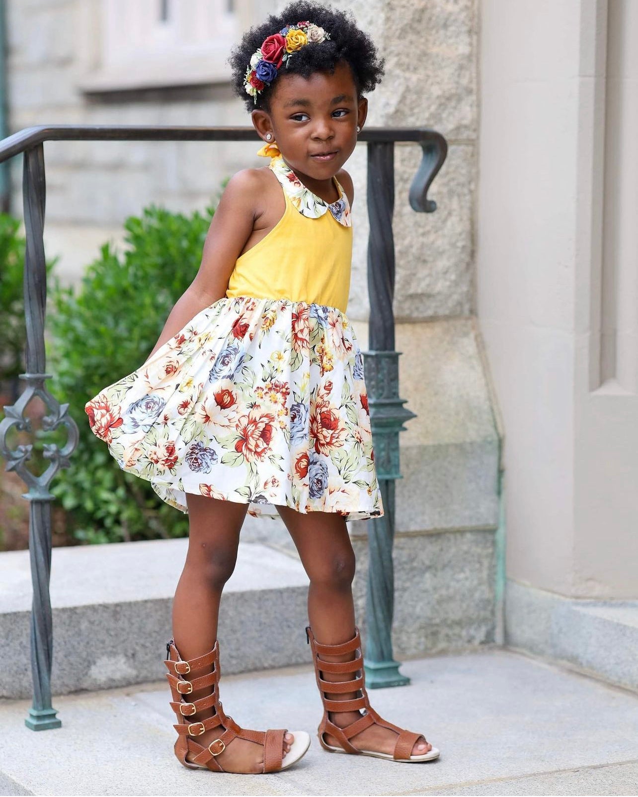 Laura Ashley Toddler Girls Sizes 5-10 Braided Strap Gladiator Sandal w –  S&D Kids